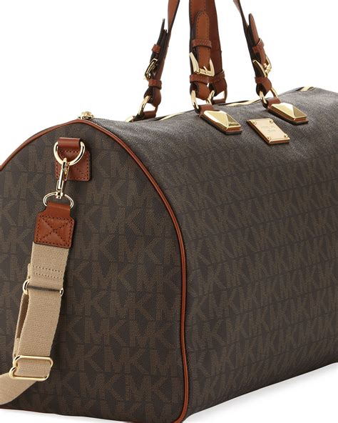 schwarzer wollmantel duffle von michael kors|Michael Kors luggage set.